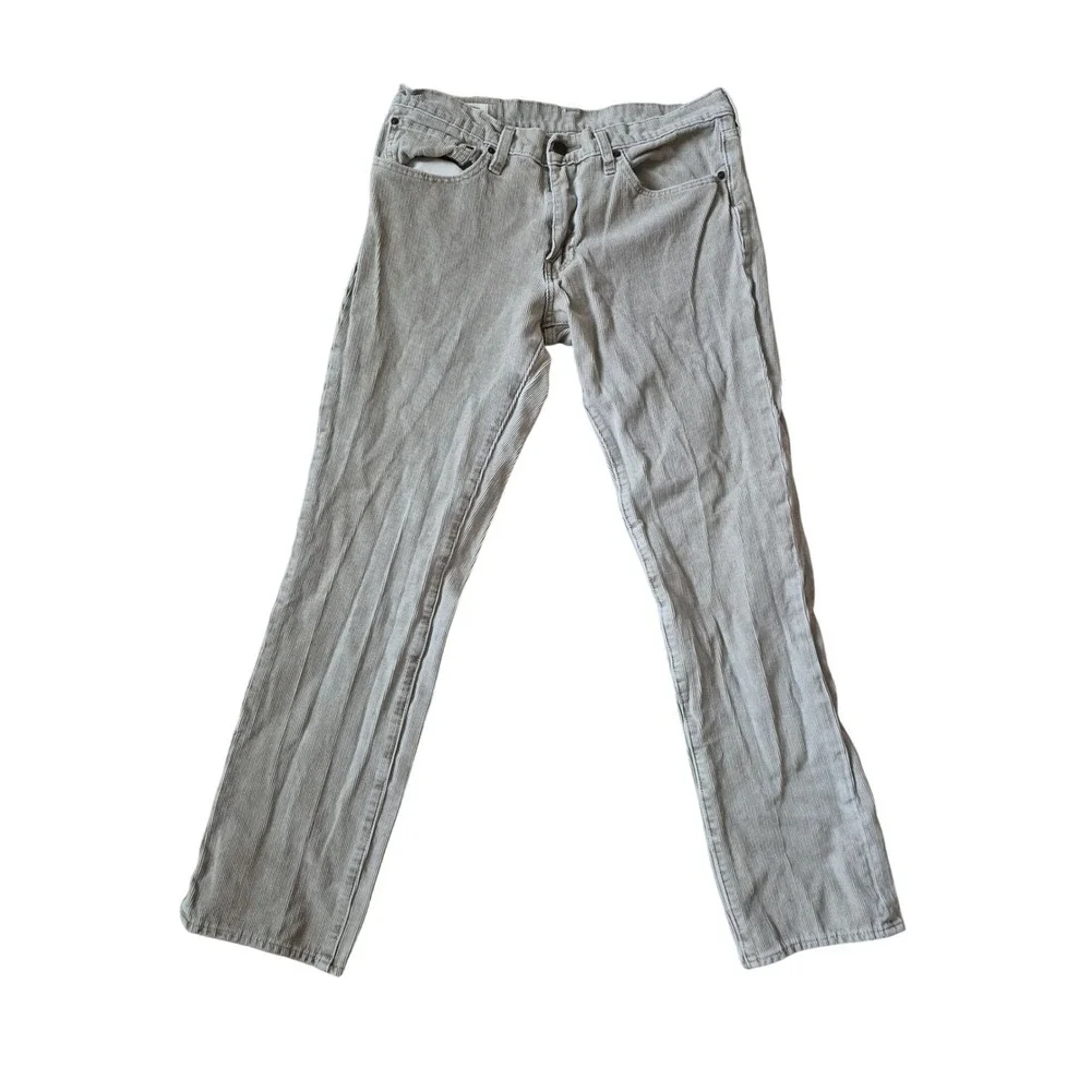 LEVIS PREMIUM Mens Corduroy Pants Tan Straight Leg Casual Workwear Size‎ 32x30